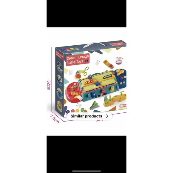 Color Dough Haircut Play Set, Electric Conveyor Light & Sound Battle Toys kids - Picture 6 of 6